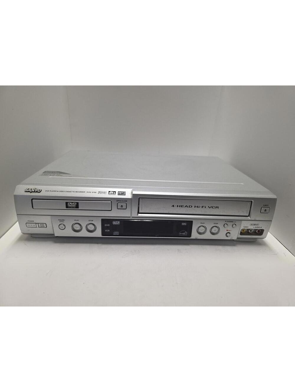 Sanyo DVW-6100 DVD VCR Combo 4 Head Hi-Fi VCR VHS Player - Parts Only Read